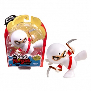 Фигурка ниндзя Сэнсэй Вонь из серии Fart Ninjas, белый, 9 см. (Fart Ninjas, 37002)